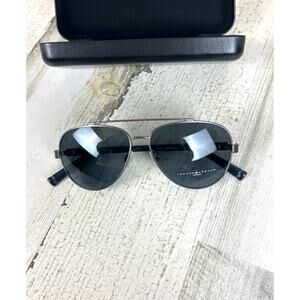 Joseph Abboud Men’s JA6008 Gunmetal Silver Aviator Sunglasses NEW